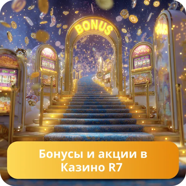 Бонусы и акции в Казино R7